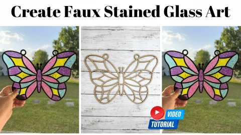 How to create Easy DIY Faux Stained Glass Art - Easy DIY Tutorial