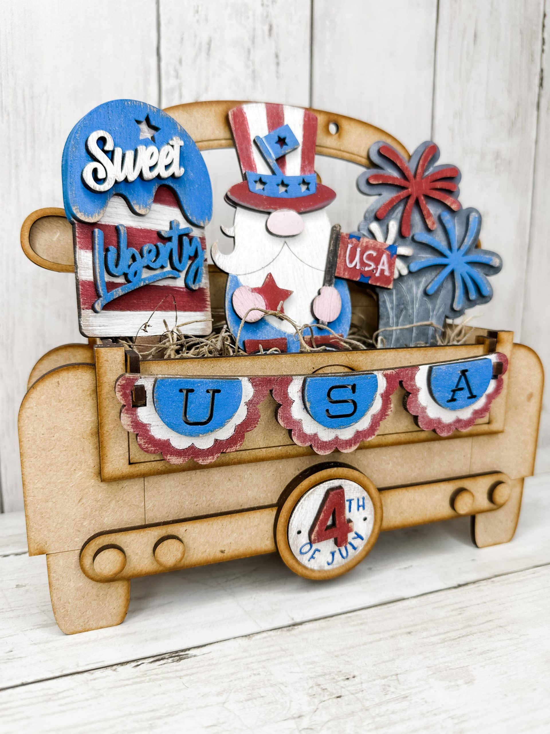 Farmhouse Americana Aesthetic: Uncle Sam Insert