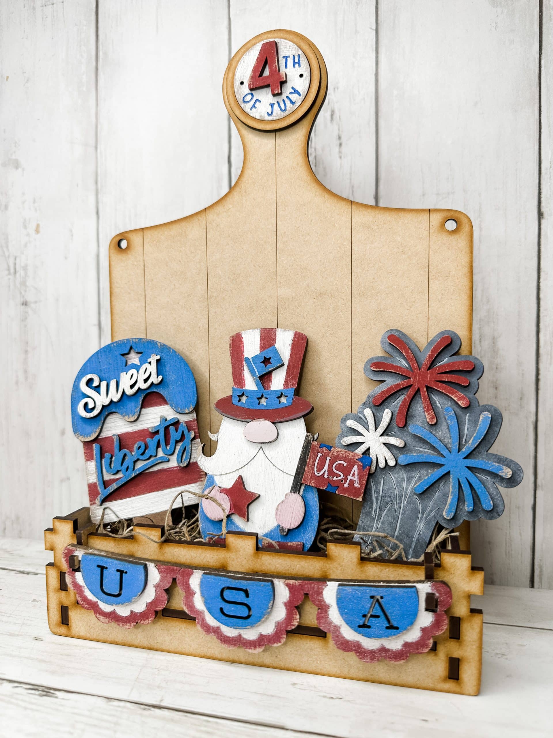 Farmhouse Americana Aesthetic: Uncle Sam Insert