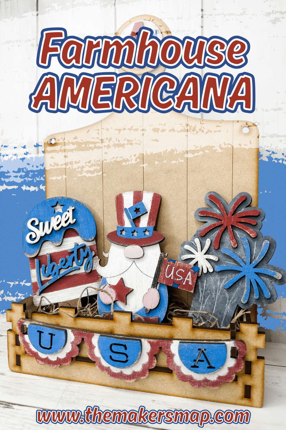 Farmhouse Americana Aesthetic: Uncle Sam Insert