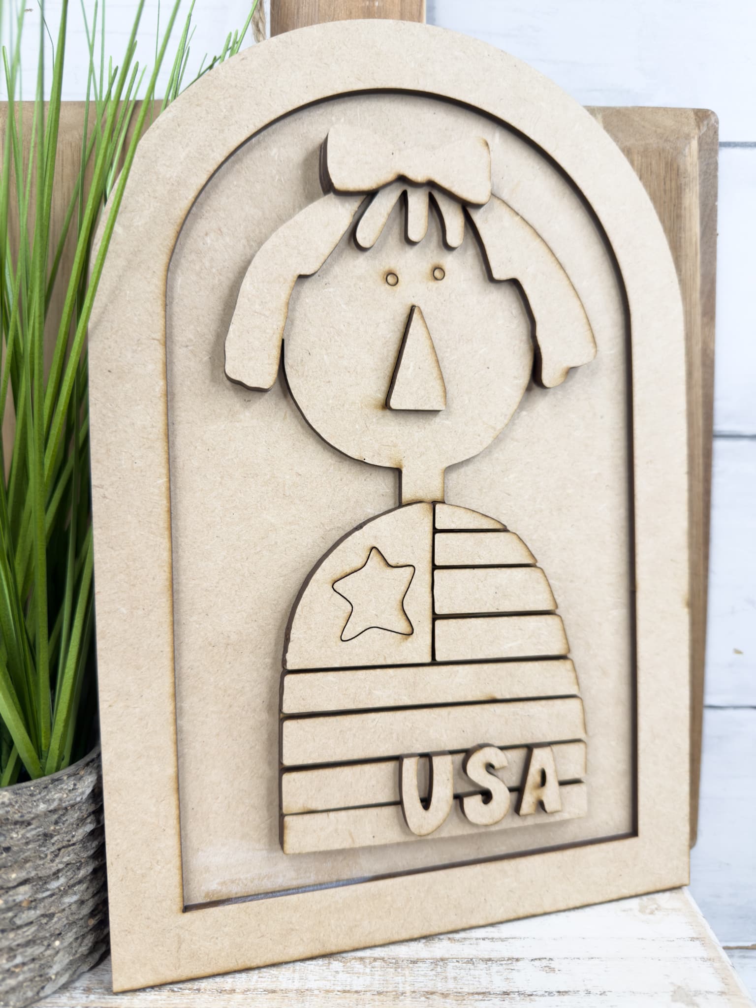 Primitive Patriotic Girl DIY Tutorial