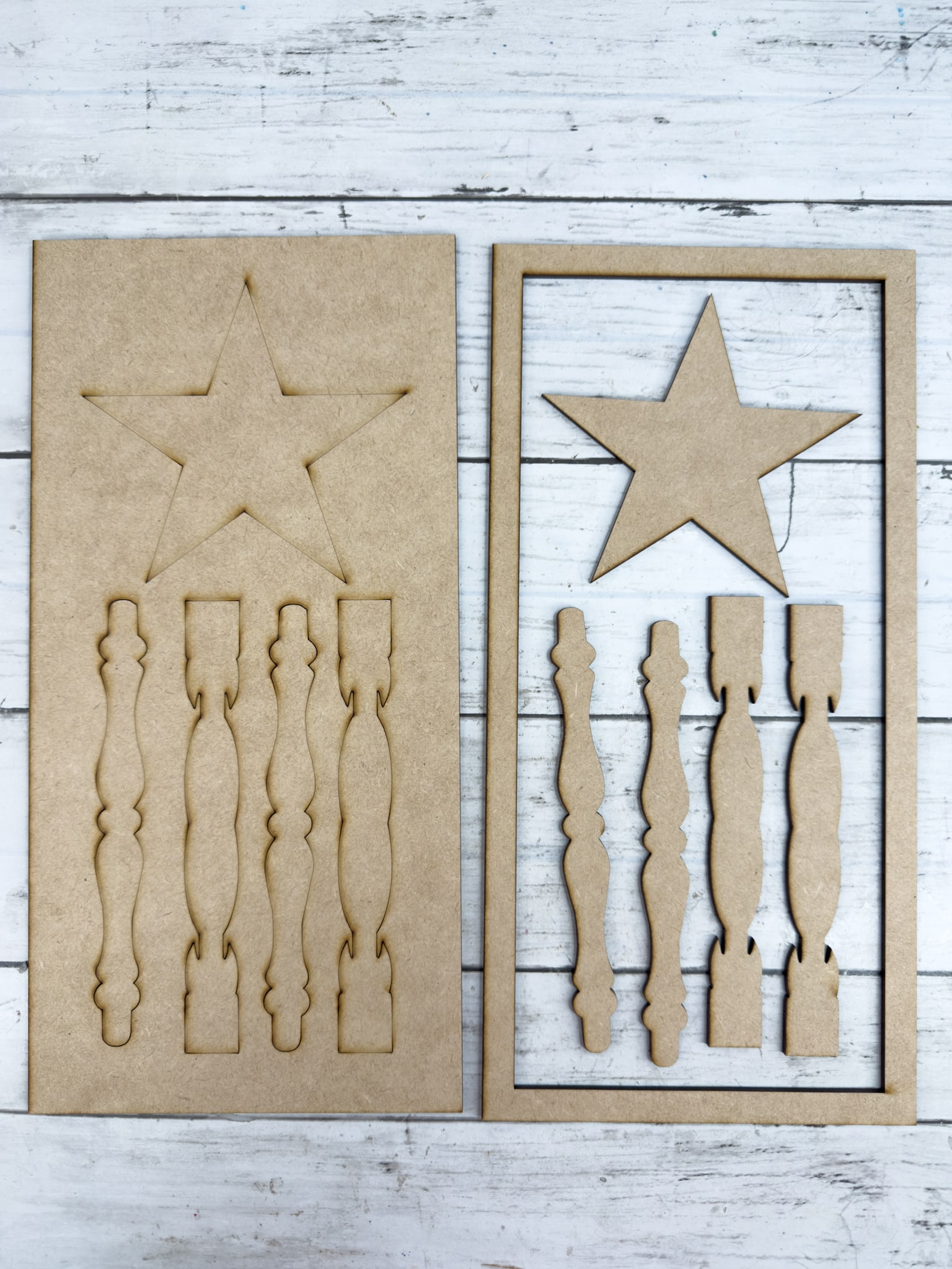 Primitive Spindle American Flag