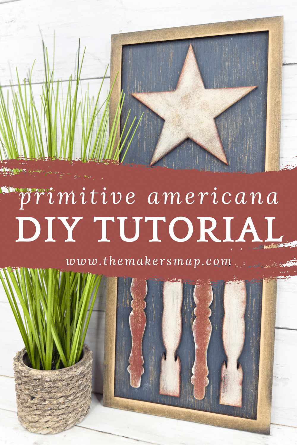 Primitive Spindle American Flag