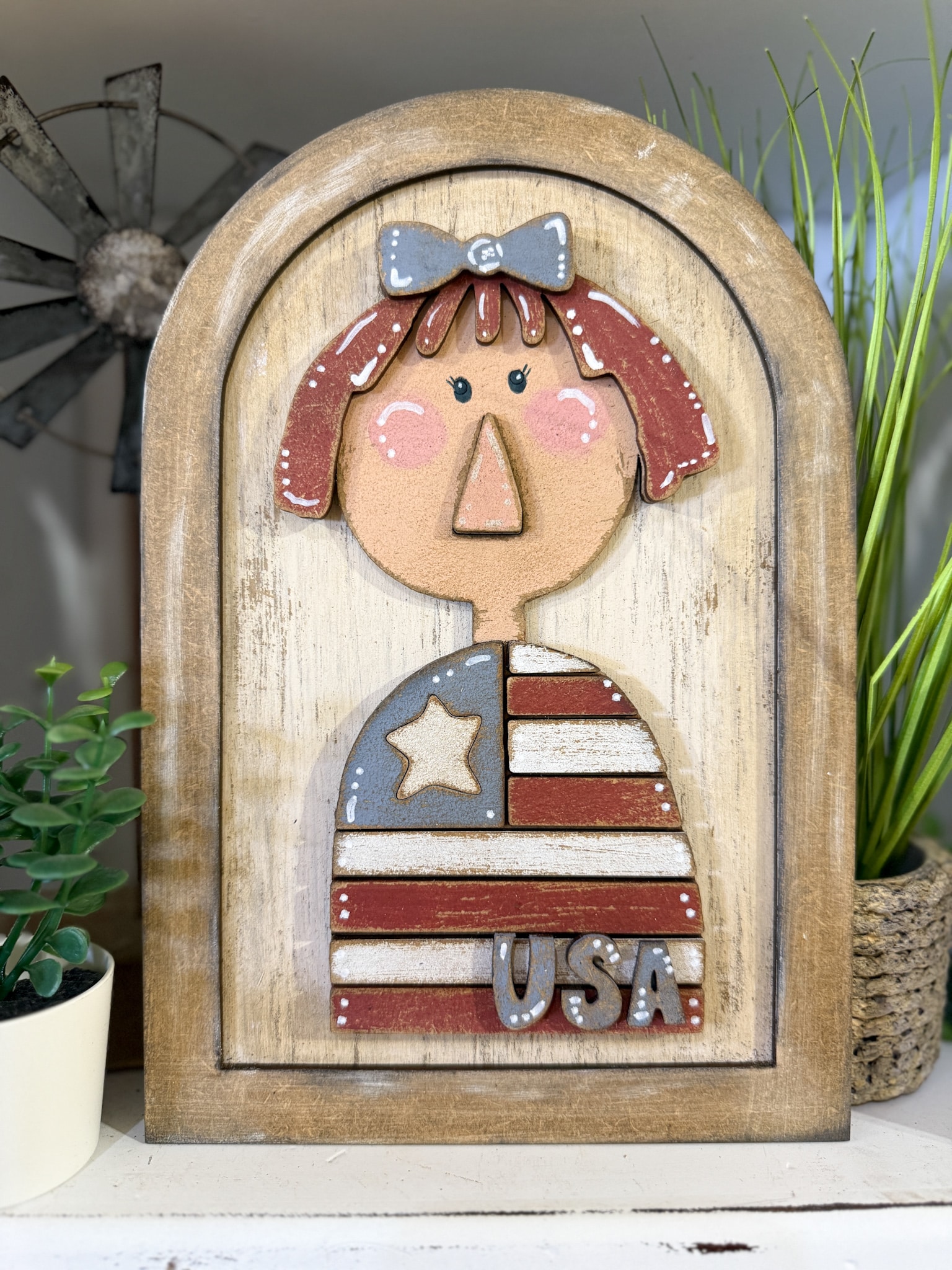 Primitive Patriotic Girl DIY Tutorial