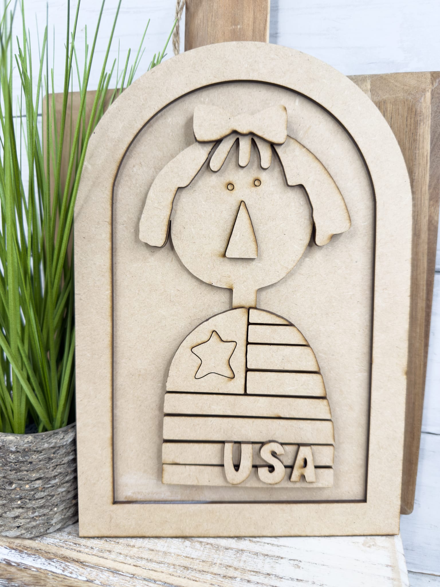 Primitive Patriotic Girl DIY Tutorial