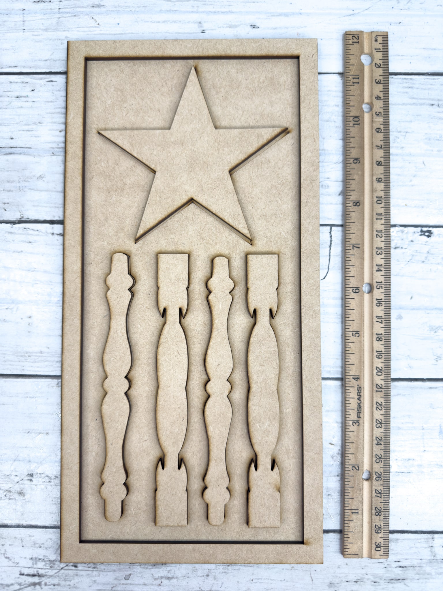 Primitive Spindle American Flag