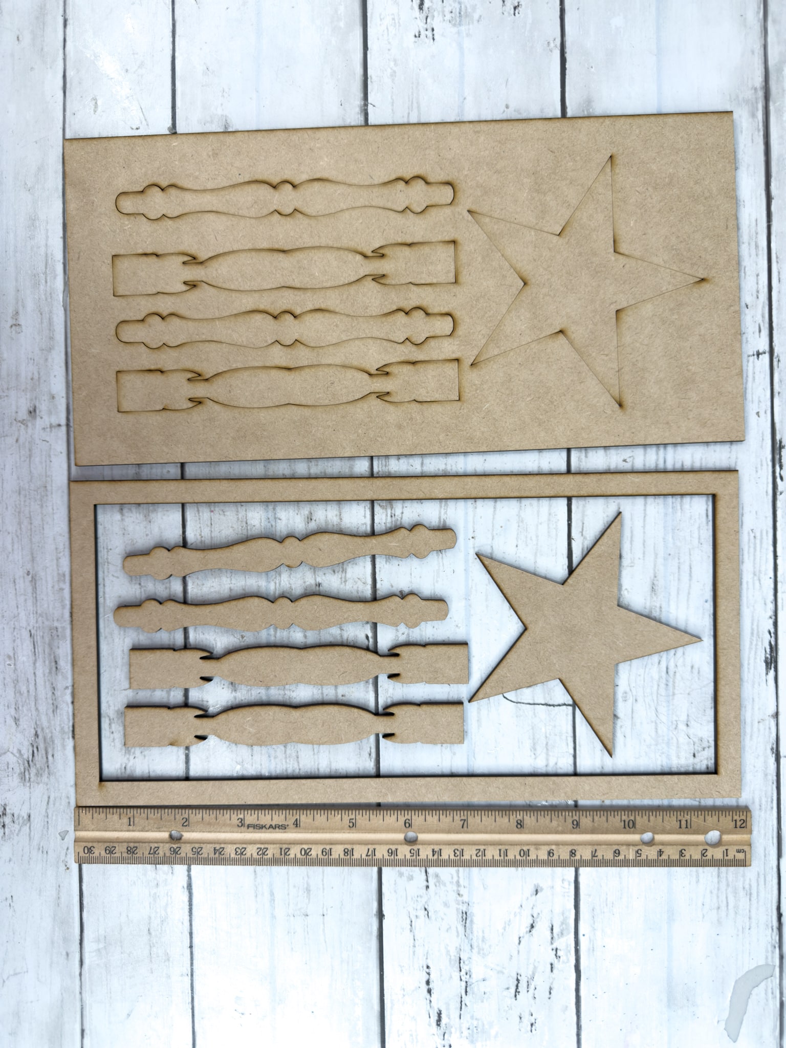 Primitive Spindle American Flag