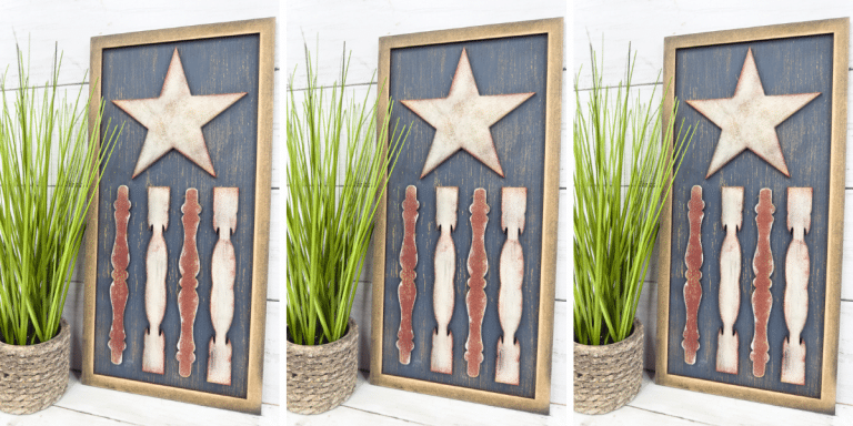 Primitive Spindle American Flag
