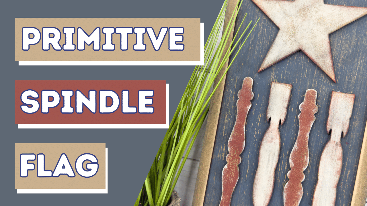 Primitive Spindle American Flag
