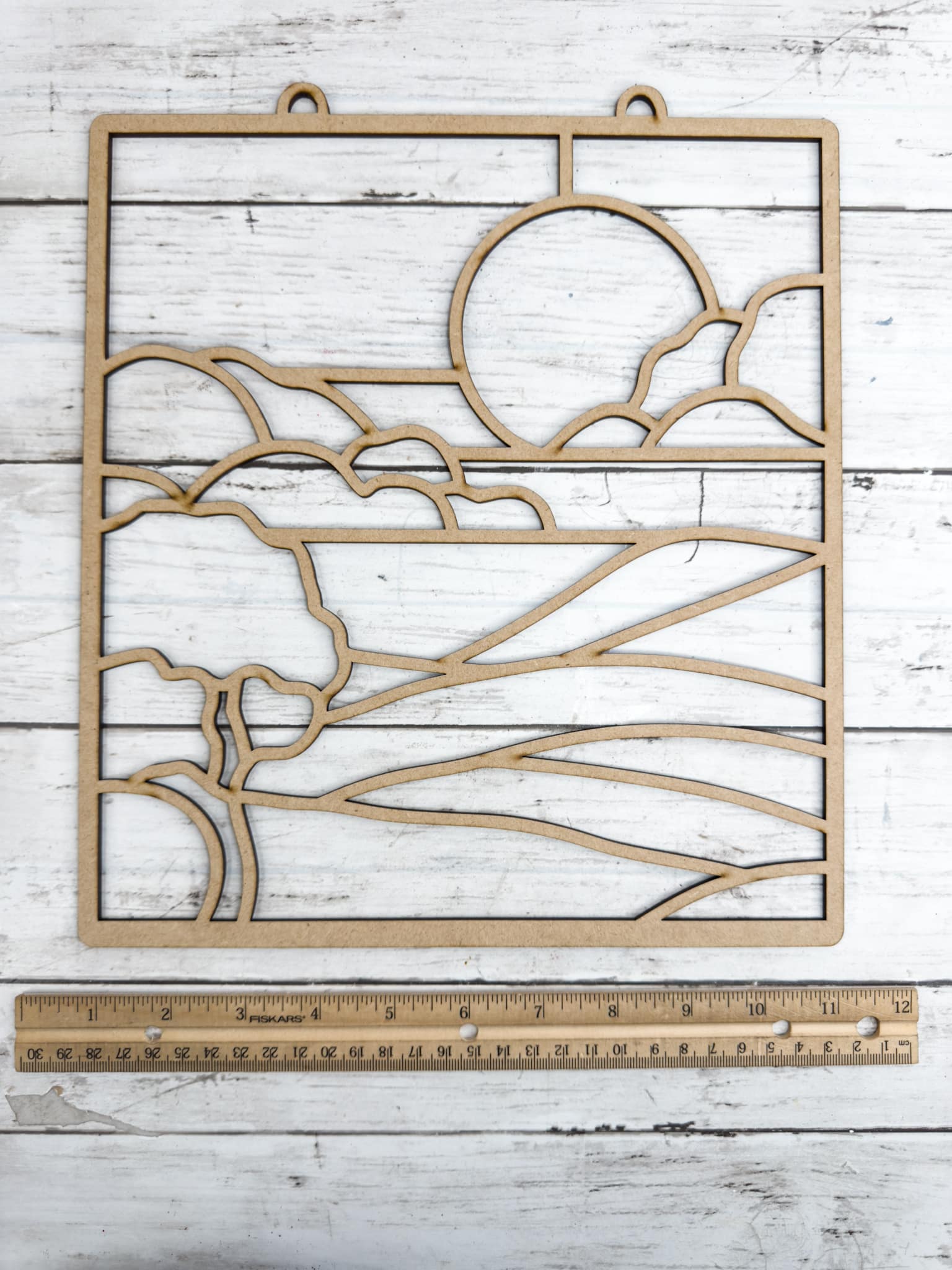 Scenic DIY Suncatcher -Faux Stained Glass Techniques