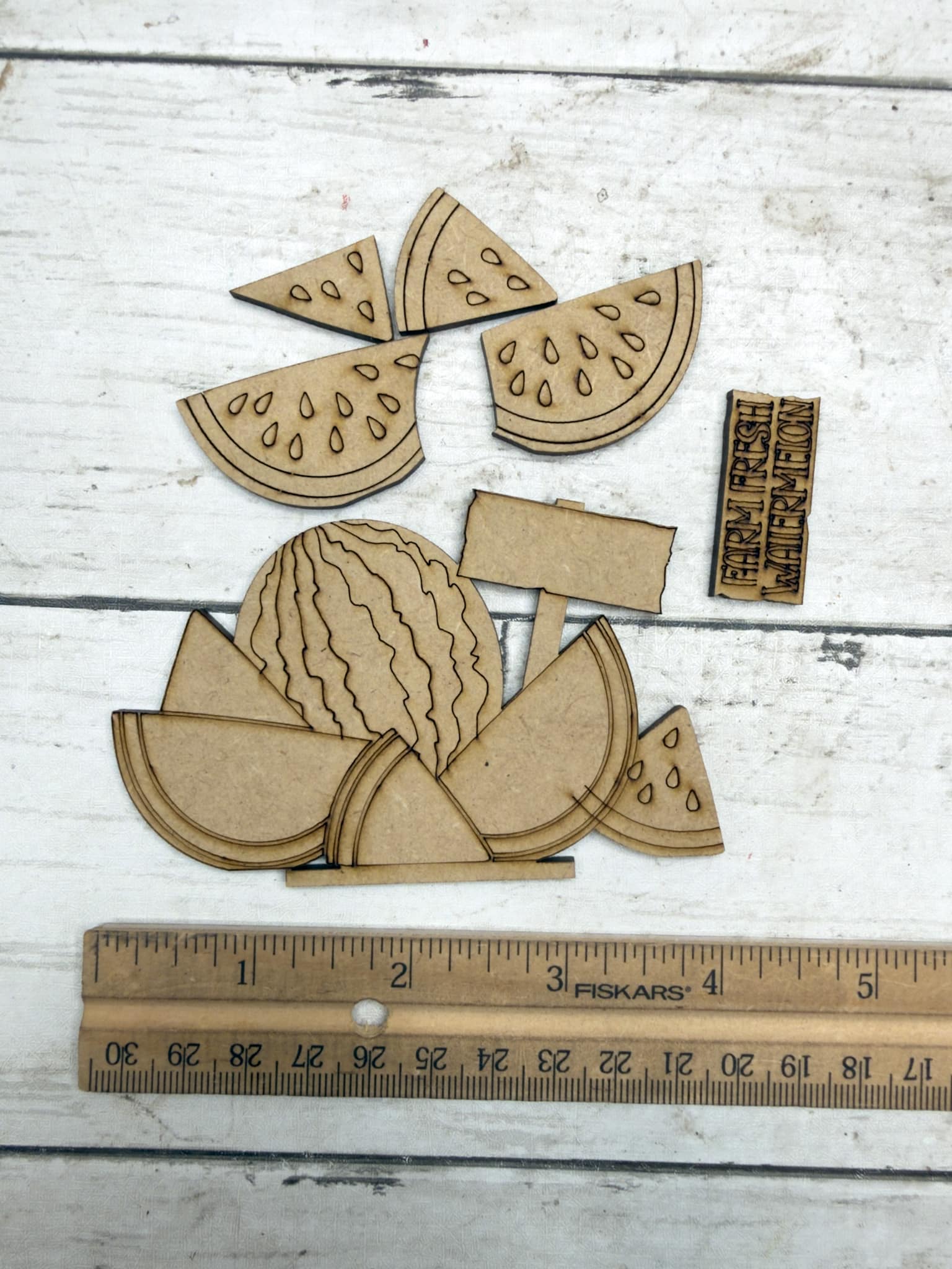 Interchangeable Decor for Summer: Watermelon and Sand Castle Inserts