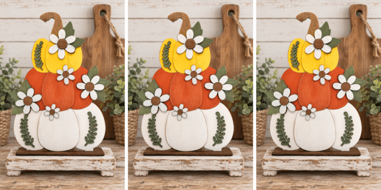 DIY Stacked Pumpkin Decor for Fall