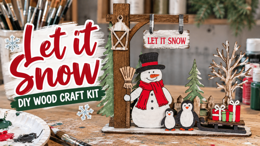 Let It Snow Winter Scene DIY Kit