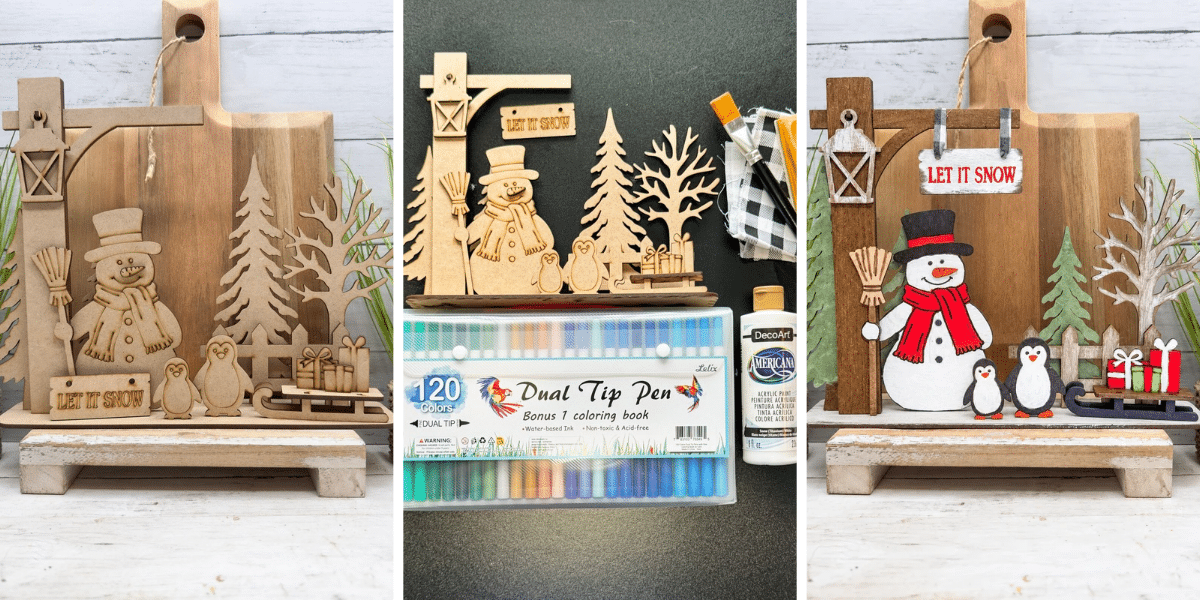 Let It Snow Winter Scene DIY Kit