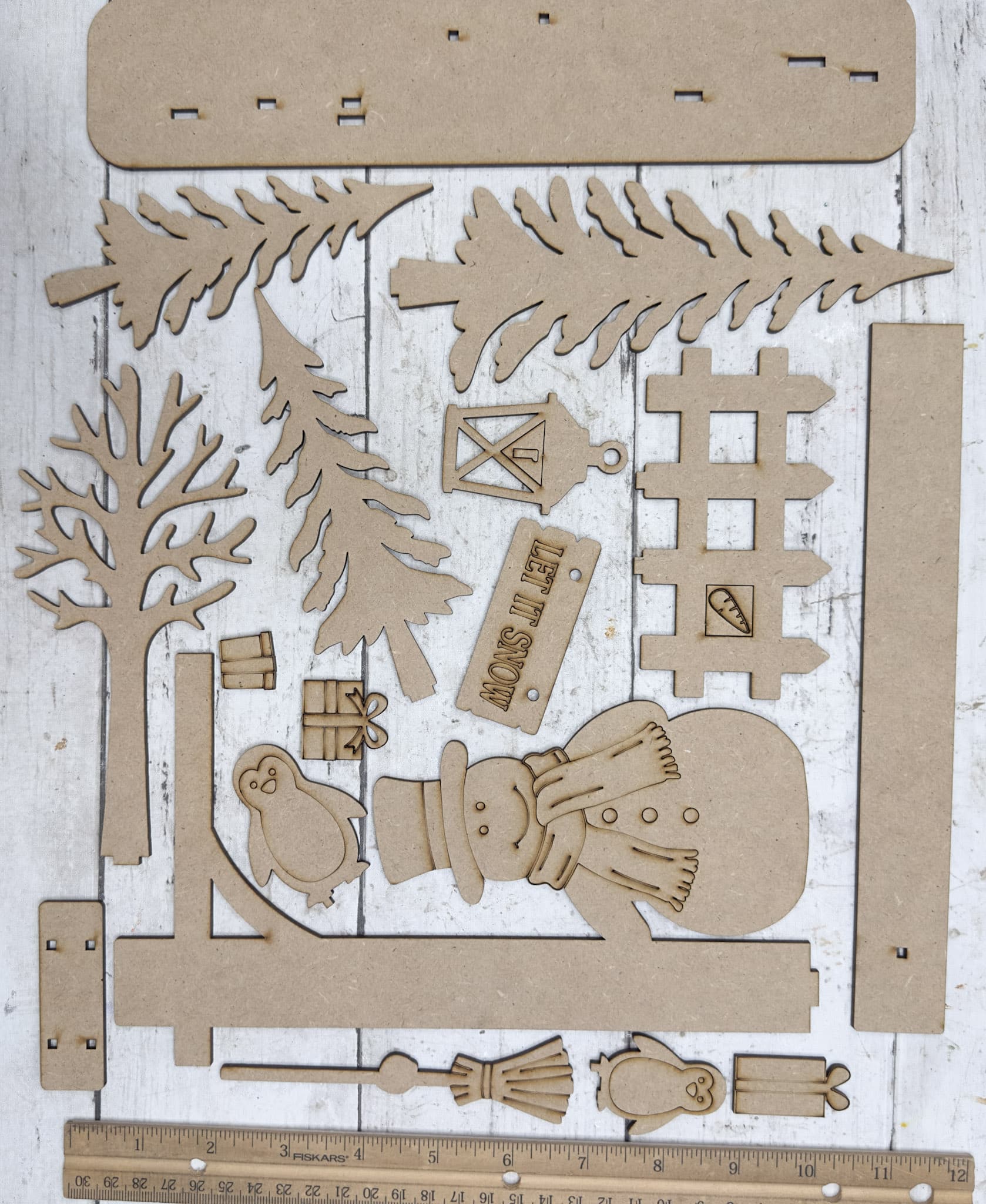 Let It Snow Winter Scene DIY Kit
