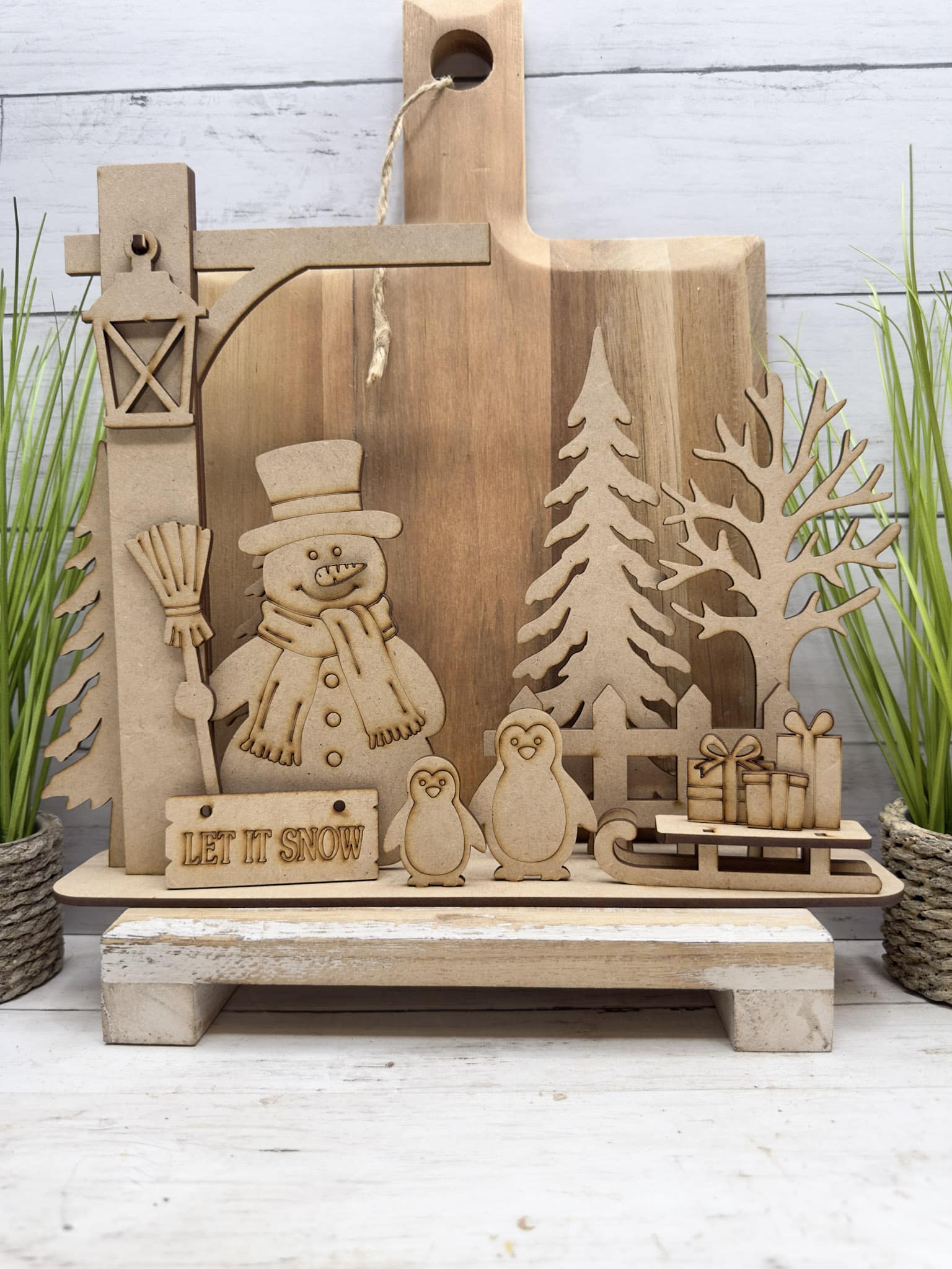 Let It Snow Winter Scene DIY Kit