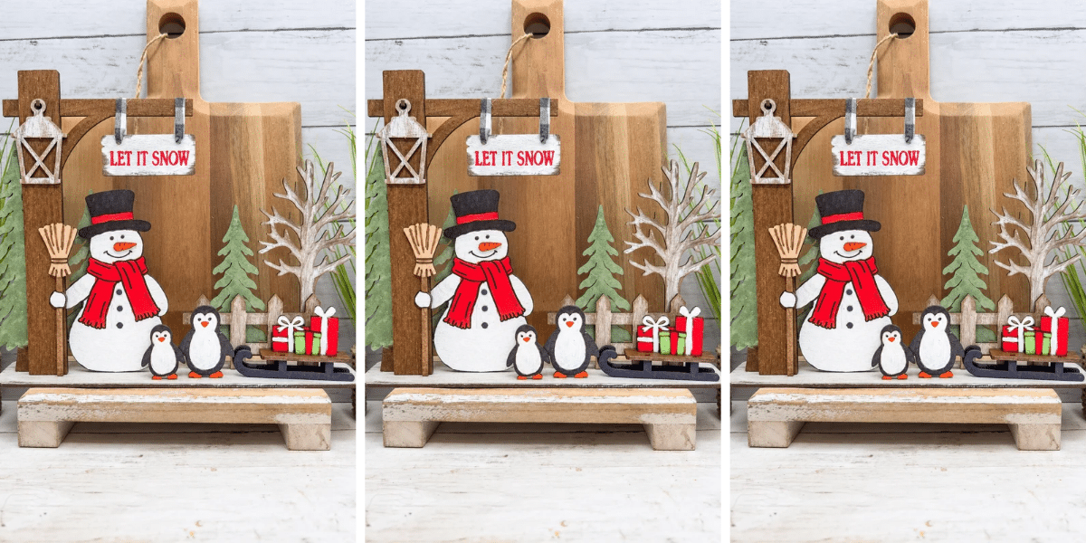 Let It Snow Winter Scene DIY Kit